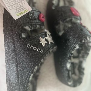 Glitter Fur Lined Crocs